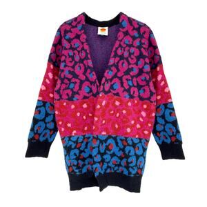 FARM RIO Mixed Leopard Cardigan S